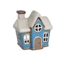 Keramický domek - svícen na light svíčku 14,2cm