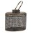 Lampa s patinovaného plechu/skla 31cmL x 18cmW x 30,5cmH