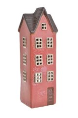 Keramický domek - svícen na light svíčku 8,5cmLx7,5cmWx25,5cm