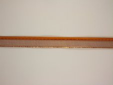 Plátnová stuha s monofile, metalopastem a drátkem v okraji 1,5cm/25m