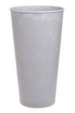 Dekorace kónická plastová váza pro aranžování Ø22cm x Ø15,5cm x 24 cmH