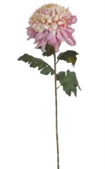 Chryzantéma na stonku s listy, 73 cm