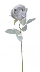 Umělá rozkvetlá růže, květ Ø8cm/dl.50cm