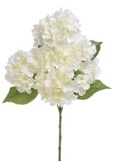 Kytice umělých hortenzií s 8 květy a listy, květ Ø 14cm, dl.celkem 60cm