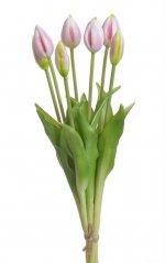 Svazek plastových tulipánů 5ks dl. 43cm