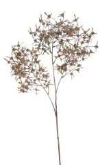 Umělá převislá větev s lístky a plody hlohu dl. 82cm