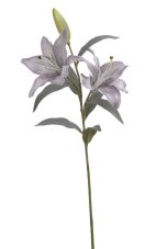 Umělá kvetoucí lilie 2 květy, květ Ø 14cm dl. 61cm