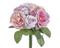 Růže svazek stonků s květy mix, 9 stonků, dl. 24cm, barva 03