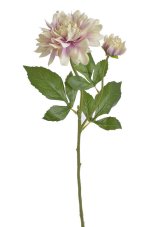 Umělá pivoňka s květem a poupětem, květ Ø13cm/dl.59cm