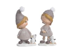 Dekorace figurka dítě 2 druhy .6,5cmLx4,5cmWx12cmH