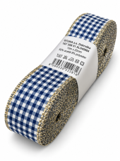 Kostková stuha s metaloplastem a drátem 2,5cm/10m