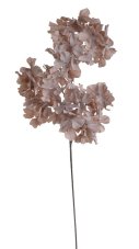 Umělá hortenzie, 3 květy na stonku, květ  Ø 14cm, dl. 80cm