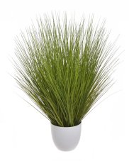 Dekorace umělá tráva v plastovém květináči, květináč Ø 20cmx20cmH dl. celkem 96cm