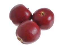 Jablka z měkčeného plastu  Ø 6 cm - 6ks