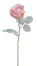 Umělá rozkvetlá růže, květ Ø8cm/dl.50cm