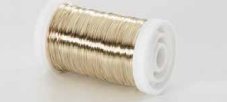 Hladký aranžovací jemný měkký drátek Ø 0.3mm /dl. 50m / 30g - champagne