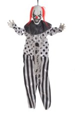 Závěsný klaun Halloween dekorace 52 cm