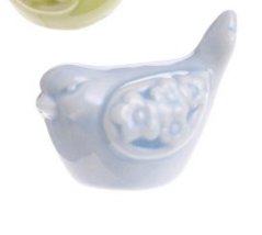 Dekorace figurka ptáček sedící 4cm mix barev