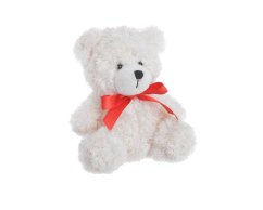 Dekorace sedící plyšový medvěd 12cmLx10cmWx13cmH