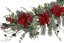 Vánoční girlanda s poinsettiemi 160 cm