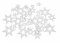 Vánoční hvězdičky dřevěné ploché, mix velikostí, 42 ks, 229CAN18-380_W