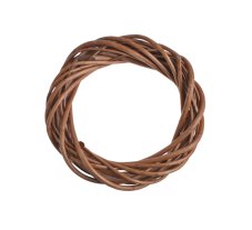 Proutěný věnec z různých druhů proutí Ø 20cm/tl.5cm