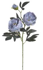 Umělé pivoňky na stonku s listy květ Ø 10 cm, dl.76 cm