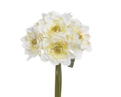 Kytice umělých dahlií, hlavička Ø 10 cm, dl. 30 cm - 7ks