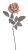 Umělá rozkvetlá velvetová růže, hlavička Ø 9cm/celkem dl. 50 cm