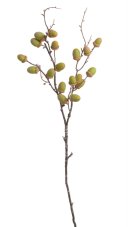 Umělá větvička s žaludy zelená 80 cm