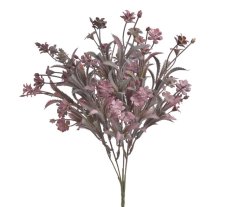 Umělá luční kytice 36 cm – starorůžová