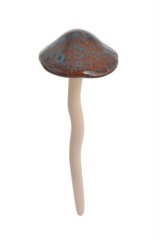 Podzimní dekorace keramická houba s hlavičkou na pružině 6cmLx6cmWx17cmH