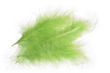 Přírodní barvené peří dl.15-18cm -  5ks