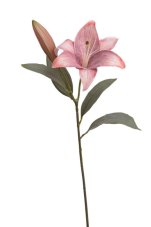 Umělá květina lilie 1 květ Ø 15cm +1 poupě , dl. 53cm