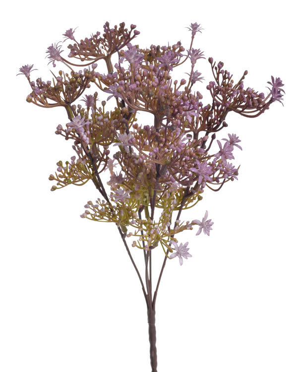 Umělé větvičky polních květů, 32 cm, 5 větviček, barva 03