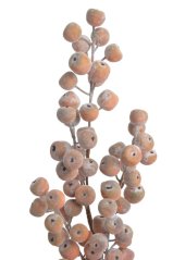 Dekorace plastová mini jablíčka na větvi, jablíčka  Ø 1-2cm, zápich dl. 68cm