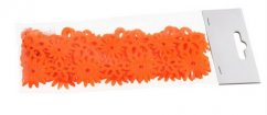 Jarní dekorace filcový pás s kytičkami 6cm/dl. 1,1m