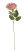 Umělá rozkvetlá růže, květ Ø6cm/dl.52cm