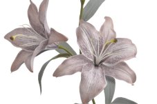Umělá kvetoucí lilie 2 květy, květ Ø 14cm dl. 61cm
