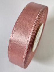 Atlasová jednobarevná stuha oboulícní s drátkem 2,4cm/20m
