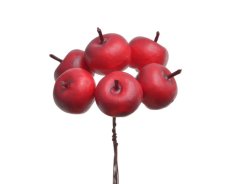 Červená jablíčka na zápichu 10 cm, 6ks -1bal