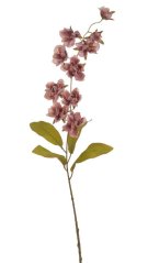 Umělá kvetoucí květina s 10 květy, květ Ø 7cm, dl. celkem 84cm
