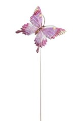 Dekorace plechový motýl na pružince, 8cmLx7,5cmWx27,5cmH. - zápich