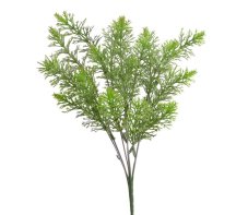 Umělá větvička dekorativní zeleně 38 cm  – zelená