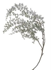 Dekorace umělá posněžená modřínová větev dl.120cm