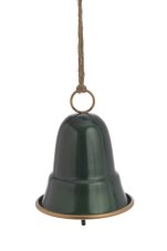 Dekorace kovový zvonek (11cmØx13,5cmH) 23cmH - závěs