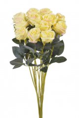 Umělá rozkvetlá růže na stonku, hlavička Ø 5,5cm/celkem dl.58cm, barva A4