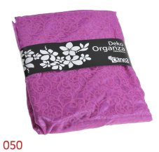 Dekorační látka organza s ornamenty šířka3/dl.1,5m
