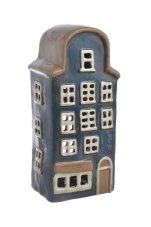 Keramické domky - svícen na light svíčku 11cmL x 8,3cmw x 24cmH
