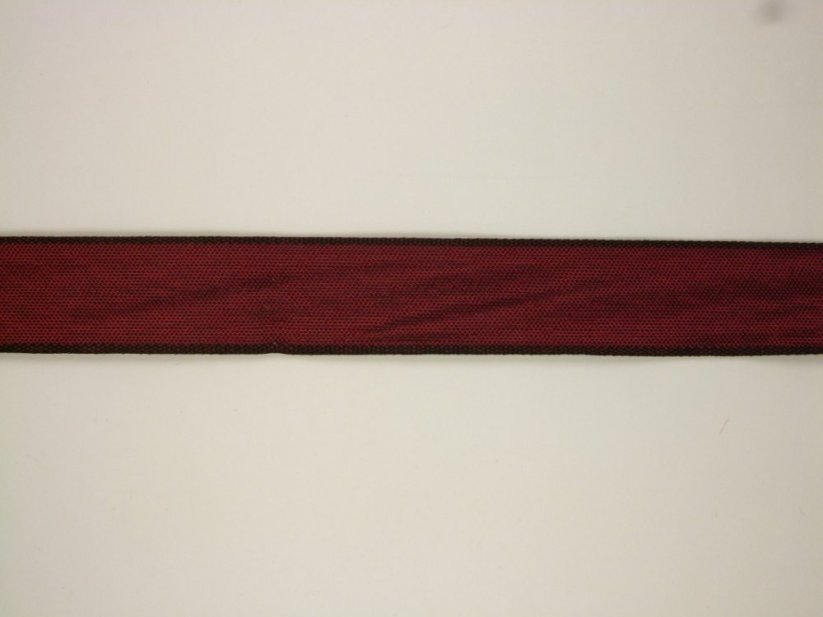 Jednobarevná plátnová stuha s drátkem 2,5cm/25m